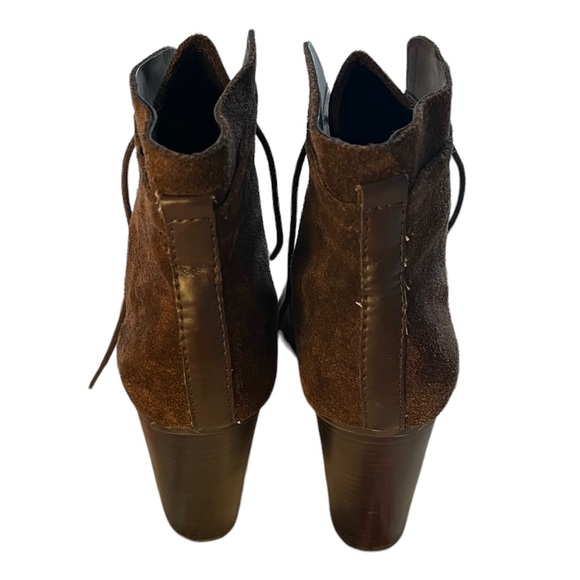 Franco Sarto Ozzie Brown Suede High Heel Booties Women’s Size 8.5 - Picture 2 of 9